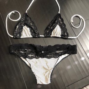 Polka Dot Lady Lace Beach Bunny Bikini